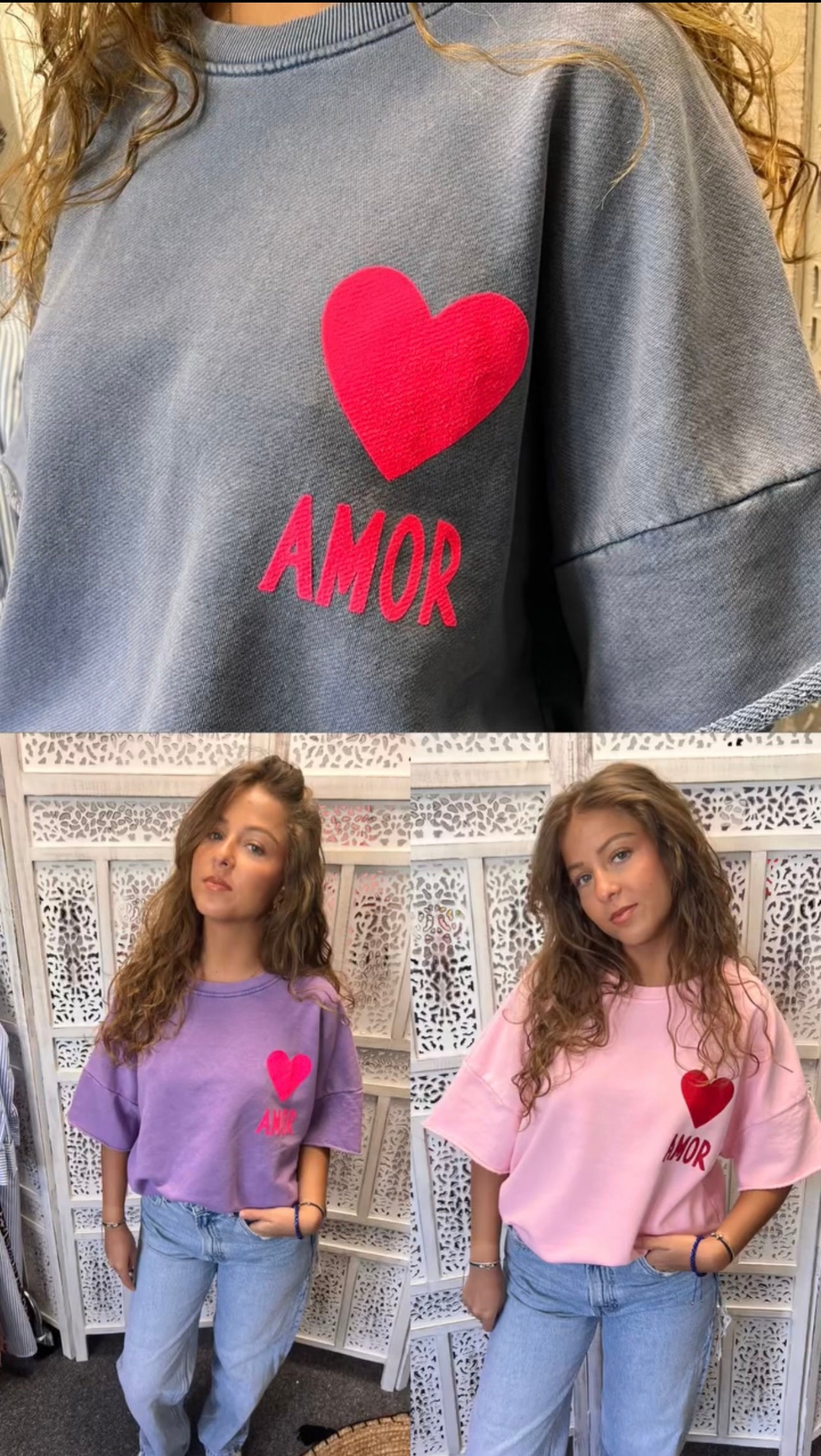 Sweat sans manches AMOR